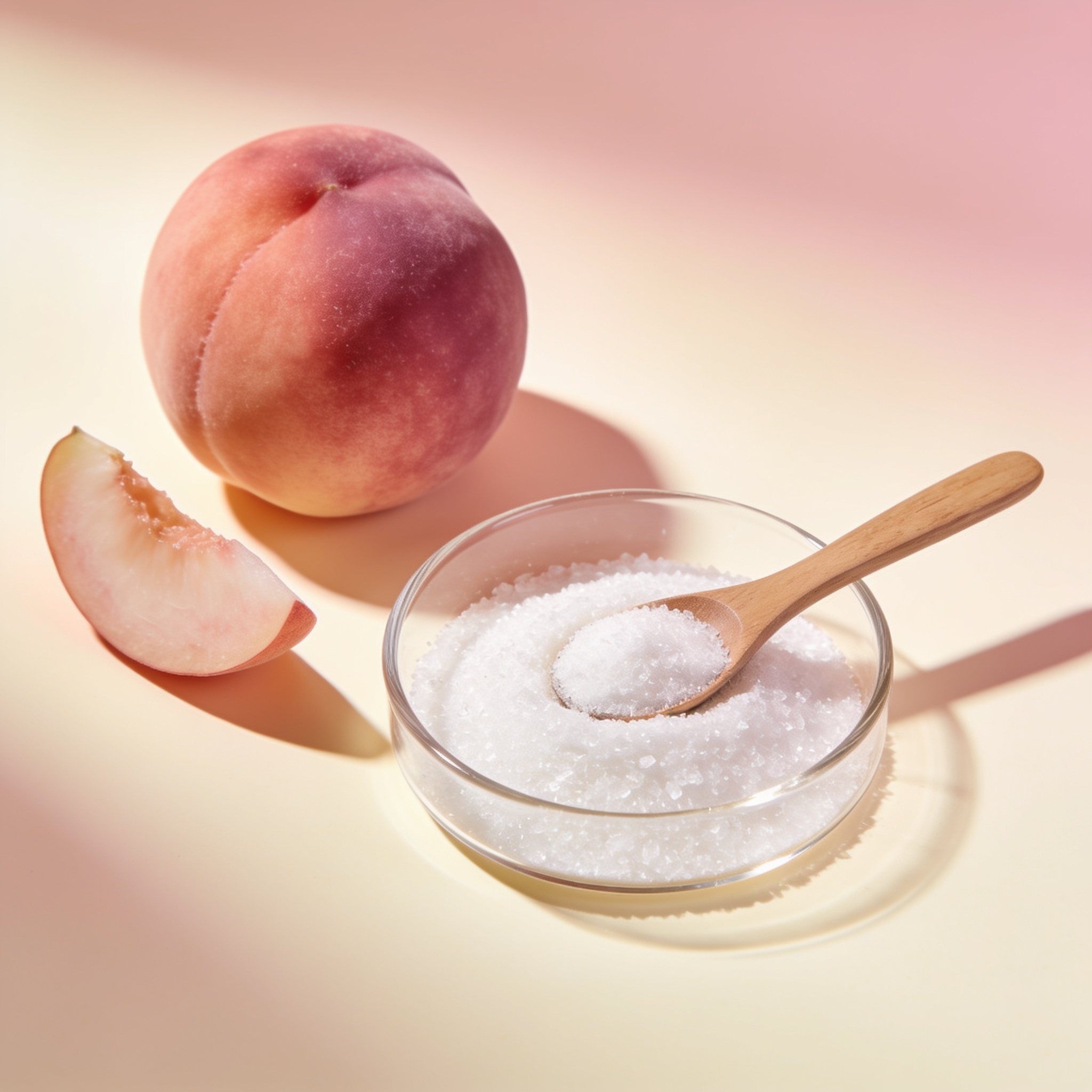 Myo-inositol powder with peach